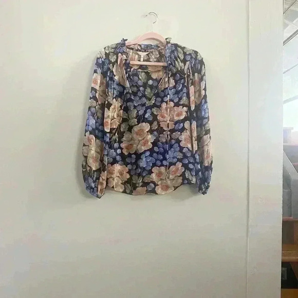 Rebecca Taylor Tops - Rebecca Taylor silk floral blouse 0